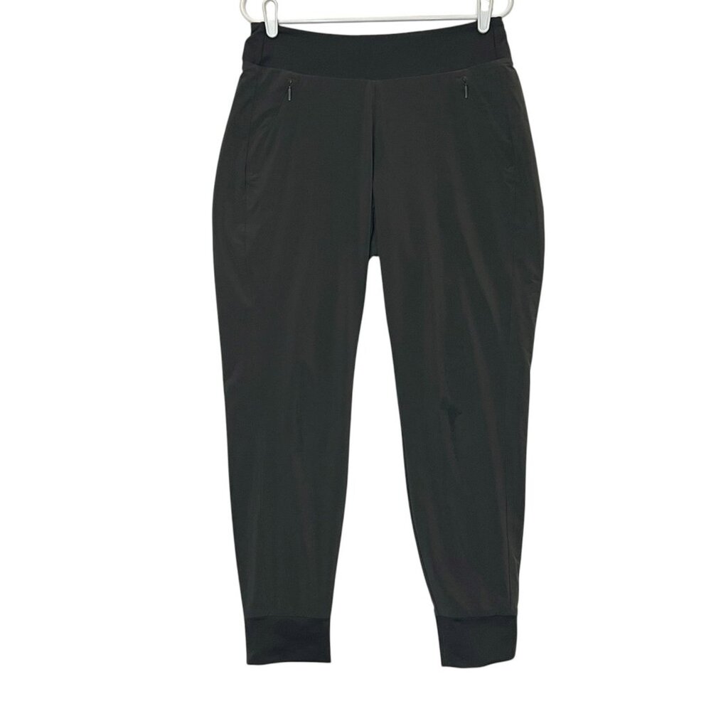 Athleta Women’s Jogger Size 8 Gray Lined Mid Rise Pockets Stretch